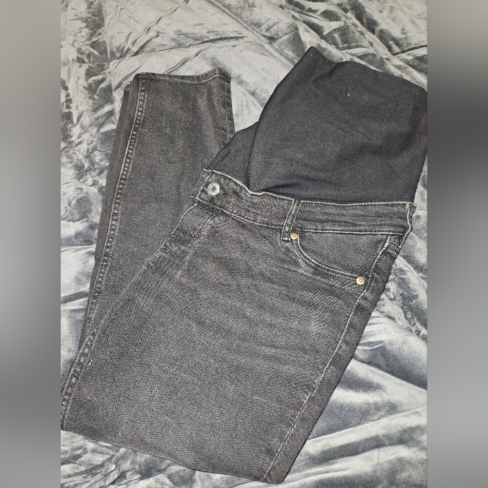 Maternity Jeans In Dark Grey